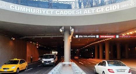 Taksim'de trafik Tarlabaşı-Harbiye arasında yeraltına indi!
