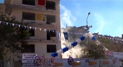 Tokat'ta kentsel dönüşüm çalışmaları 4 katlı binanın yıkımı ile başladı!