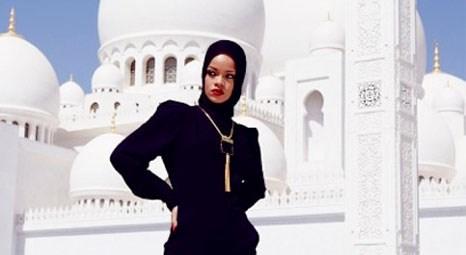 Rihanna Abu Dabi'ye konsere gitti, cami ziyaret etti