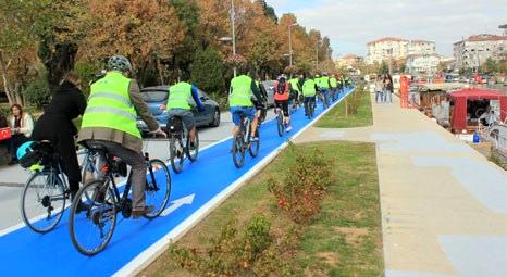 Filli Boya Kurbağalıdere Fenerbahçe arasındaki bisiklet yolunu renklendirdi
