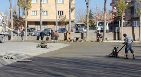 Nevşehir’de okullara bahçe düzenlemesi çalışmaları sürüyor