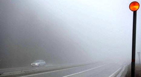 Bolu Dağı'ndaki yoğun sis görüş mesafesini 25 metreye düşürdü