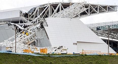 Brezilya'da inşaat halindeki stadyum çöktü 