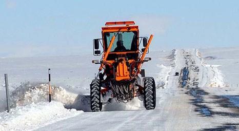 Erzurum'da kar 201 köy yolunu kapadı