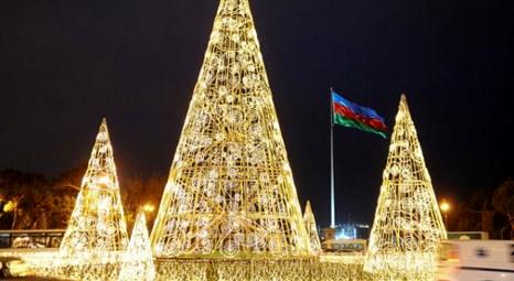 Azerbaycan'ın başkenti Bakü, yeni yıla rengarenk girecek