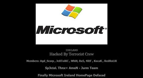 Microsoft'u hacklediler
