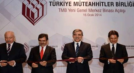 Abdullah Gül, TMB'nin yeni genel merkezinin açılışını yaptı