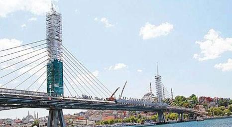 Haliç Metro Geçiş Köprüsü hizmet vermeye hazırlanıyor