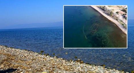 İznik Gölü'nün dibindeki tarihi kilise kuraklıkla ortaya çıktı