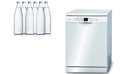 Bosh ile 6 şişe suyla bir makine dolusu bulaşık yıkamak mümkün oluyor