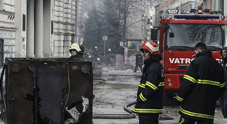 Bosna Hersek’te Saraybosna Kantonu hükümet binasında yangın çıktı
