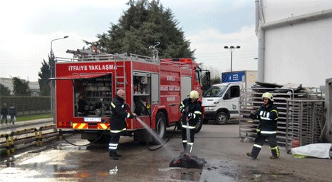 Bursa BESAŞ personeli yangın tatbikatı yaptı 