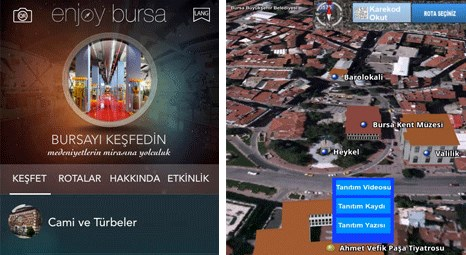 Bursa Belediyesi’nin Enjoy Bursa uygulaması ile mobil turizm başladı