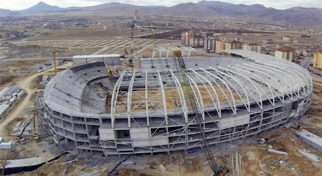 Konya'da yeni stadyum inşaatında sona yaklaşıldı