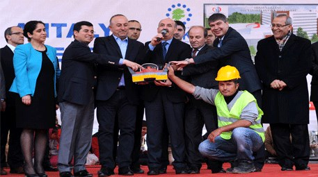 Antalya Kepez'de toplu temel atma töreni yapıldı