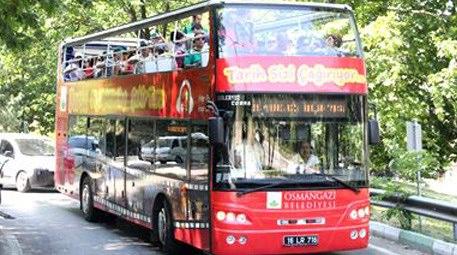 25 bin kişi Bursa’yı çift katlı tur otobüsüyle gezdi