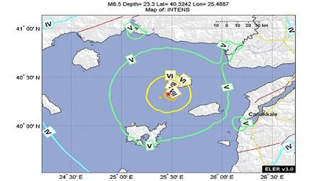 Ege Denizi'ndeki depremin ardından 20 artçı deprem meydana geldi 