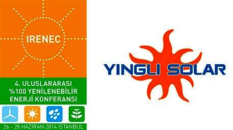 Yingli Solar Türkiye, IRENEC 2014 konferansına ana sponsor oldu