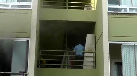 Konya'da apartman dairesinde yangın çıktı