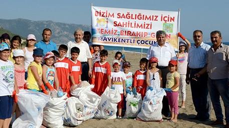 Minikler Antalya Kumluca’da çevre temizliği yaptı