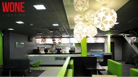 Fast food restoranları LED aydınlatma ürünleri ile tasarrufta