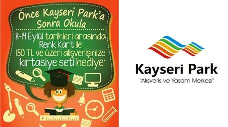 Çocuklar önce Kayseri Park’a sonra okula gidecek