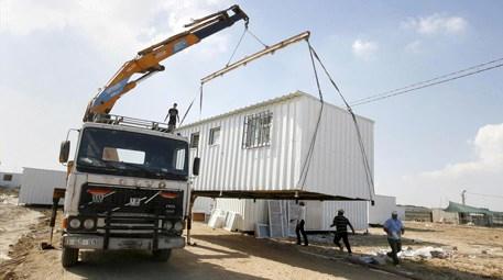 BAE'den Gazze'ye 100 prefabrik ev 