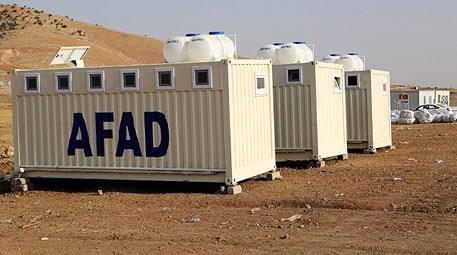 AFAD Irak'a kullanılmak üzere konteyner gönderdi