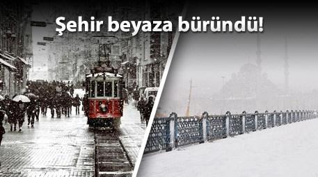 İstanbul'un kar manzaraları kartpostaldan yansımış gibi!