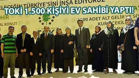 TOKİ Kayaşehir'de kura sonucu 1500 kişi ev sahibi oldu!