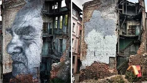 Birçok şehirde çizdi sadece İstanbul'da tahrip edildi!