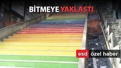 Karaköy'ün renkli merdivenlerinde sona gelindi!