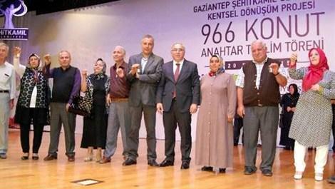 Gaziantep'te 966 konutun anahtar teslimi yapıldı 