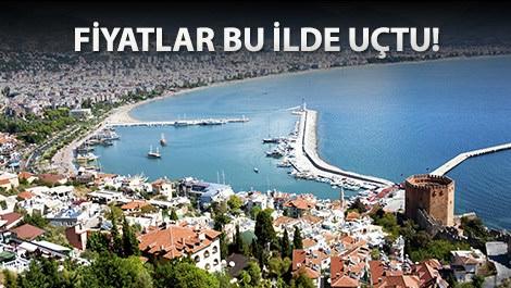 Konut satış fiyatı en fazla artan il: Antalya