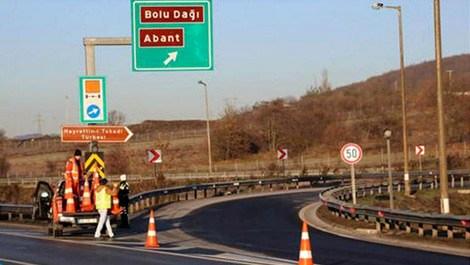 TEM Bolu Dağı geçişi İstanbul yönü ulaşıma kapandı 