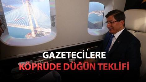 Başbakan Davutoğlu 3. köprüyü havadan inceledi 