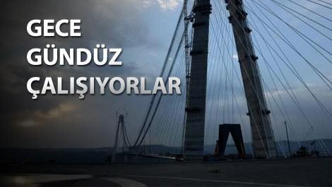 Yavuz Sultan Selim Köprüsü'nde son 9 metre!