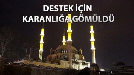 Selimiye Camisi'nden Dünya Saati etkinliğine destek!
