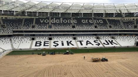 Vodafone Arena'nın çimleri seriliyor!