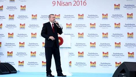 Cumhurbaşkanı Erdoğan, toplu açılış törenine katıldı