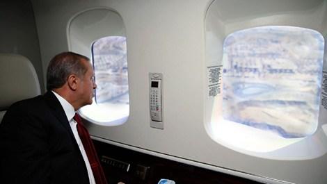 Cumhurbaşkanı Erdoğan, yeni havalimanını inceledi 
