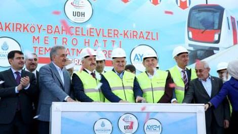 Bakırköy-Bahçelievler-Kirazlı metro hattının temeli atıldı