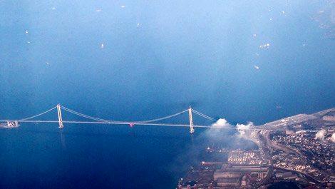 Osman Gazi Köprüsü’nün havadan görüntüleri!