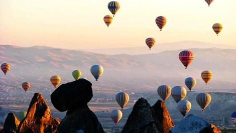 Kapadokya'da balon turizmine rüzgar engeli!