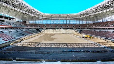 Samsunspor'un yeni stadyumunda sona doğru