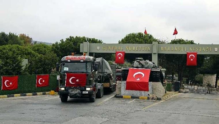 Nurettin Baransel Kışlası'ndaki araçlar Gaziantep'e gitti!