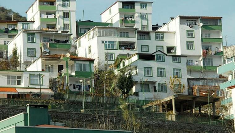 Samsun'da Roman vatandaşların yaşadığı evler renkleniyor