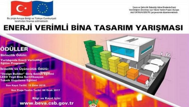 Bakanlık, 'Enerji Verimli Bina Tasarım' yarışması düzenliyor