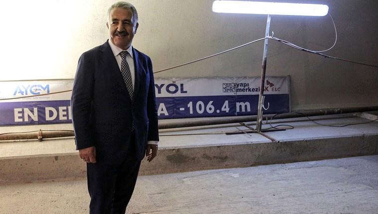 Bakan Ahmet Arslan, Avrasya Tüneli'ni inceledi