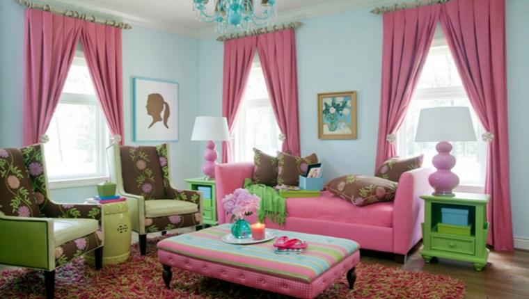Evinize neşe getirecek rengarenk salon tasarım fikirleri